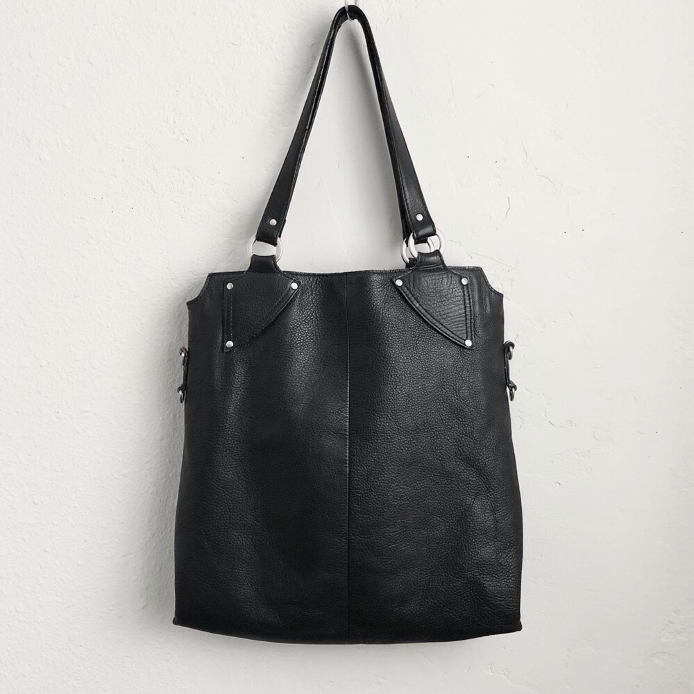 Italian leather tote bag